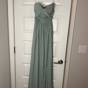 Birdy Grey Strapless Dress in Sage